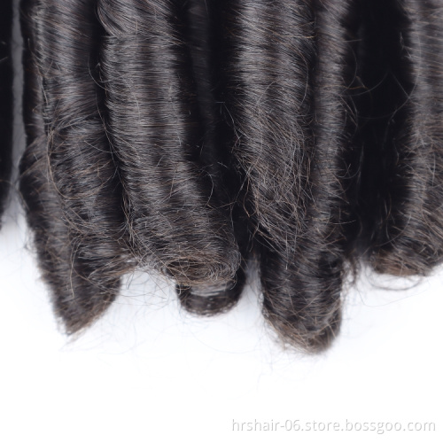 12A double drawn spring curly fumi hair bundles with 4x4 transparent lace closure wholesale double drawn cuticle aligned hair